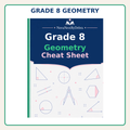 Grade 8 Geometry Cheat Sheet, Middle School Math Study Guide(PDF Download)