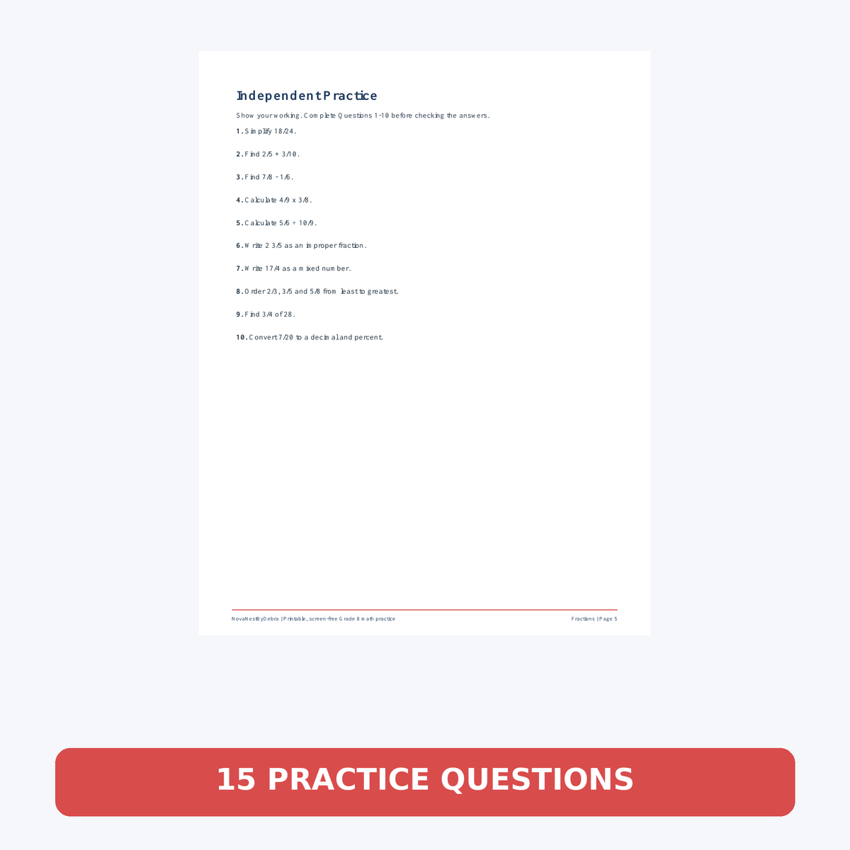 Grade 8 Integers Cheat Sheet | Middle School Math Study Guide | Positive & Negative Numbers | Printable PDF