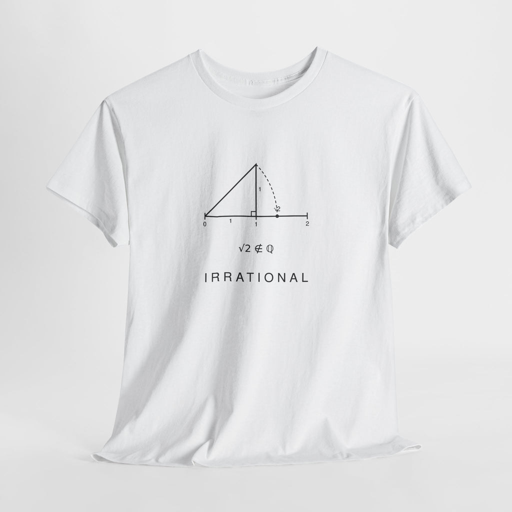 Irrational Math T-Shirt – Minimalist Square Root Graphic Tee