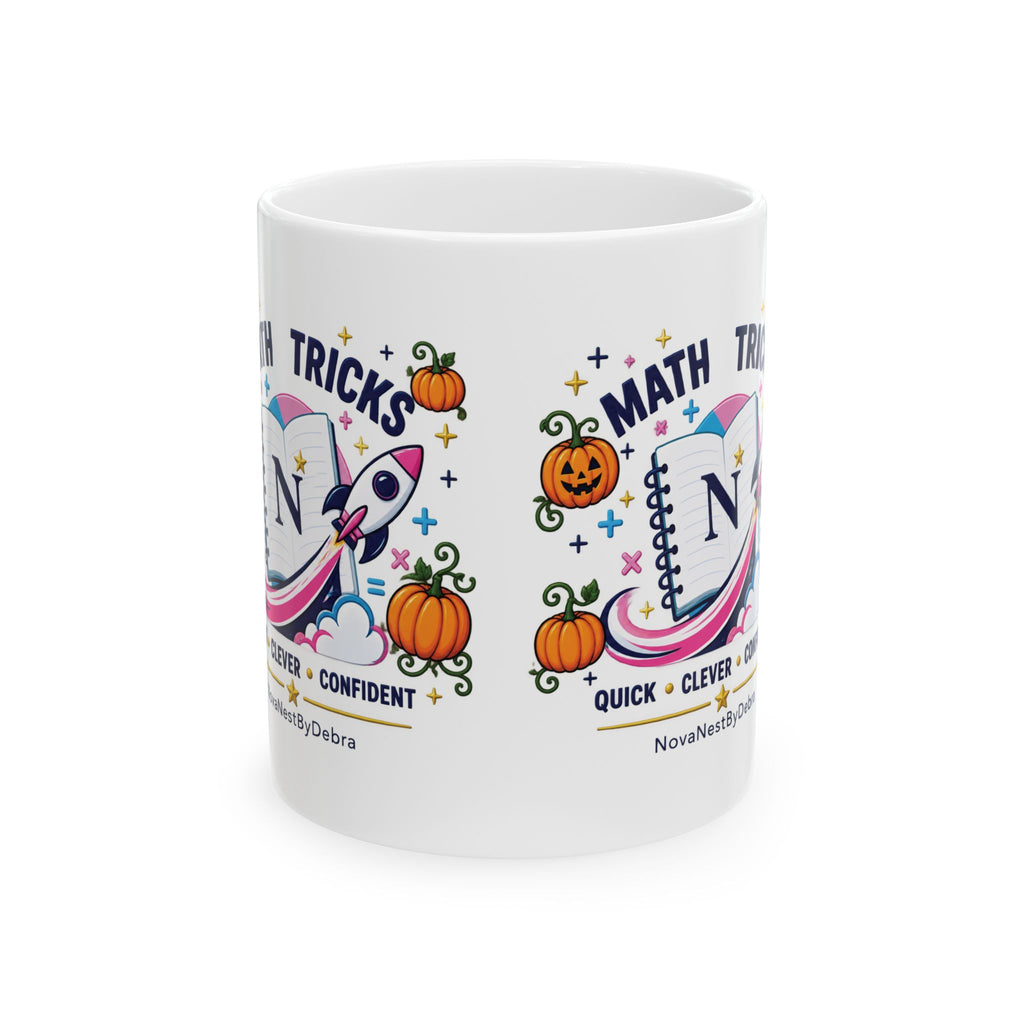 Math Tricks Halloween Mug — Quick • Clever • Confident Coffee Cup