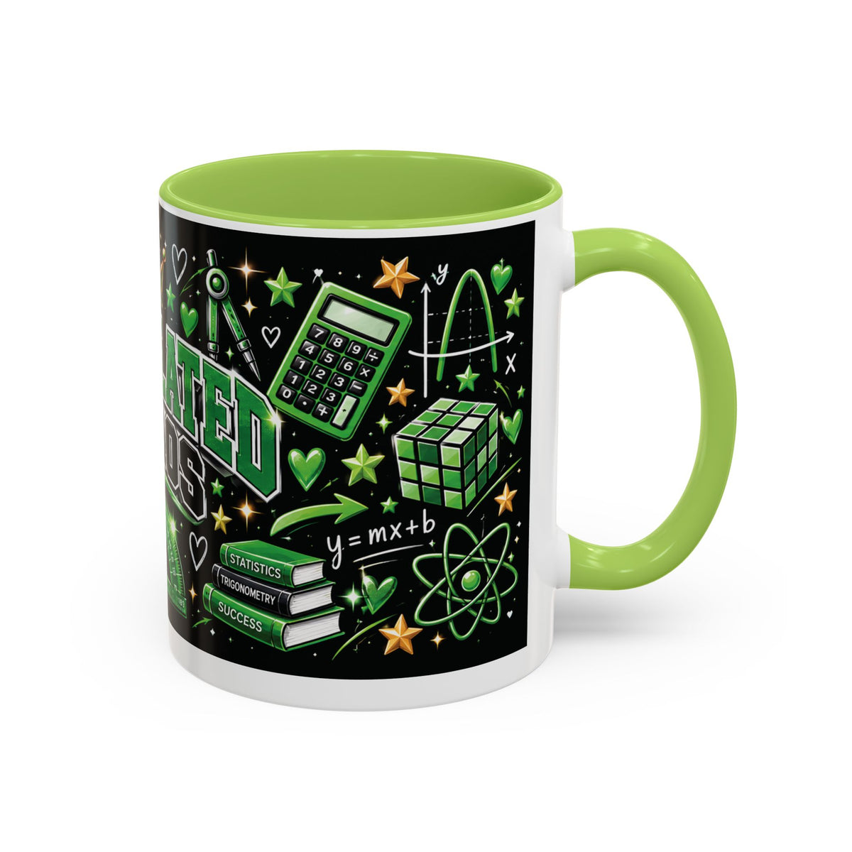 Calculated Chaos Accent Coffee Mug — Math Teacher / STEM Lover Gift (11 or 15 oz)