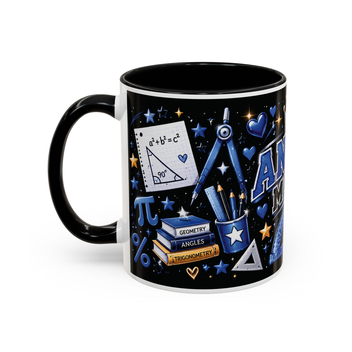 Angle Mania Coffee Mug — Math Teacher & Student Geometry Gift 11oz