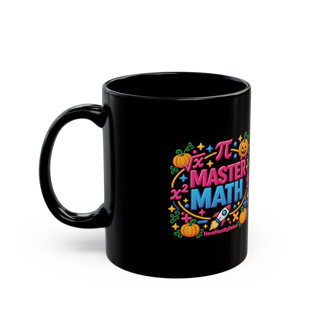 Pi Master Math Halloween Mug — Spooky Pumpkin STEM Coffee Cup (11oz/15oz)