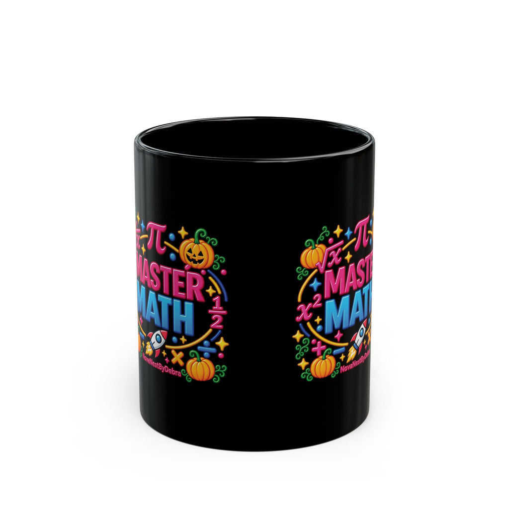 Pi Master Math Halloween Mug — Spooky Pumpkin STEM Coffee Cup (11oz/15oz)