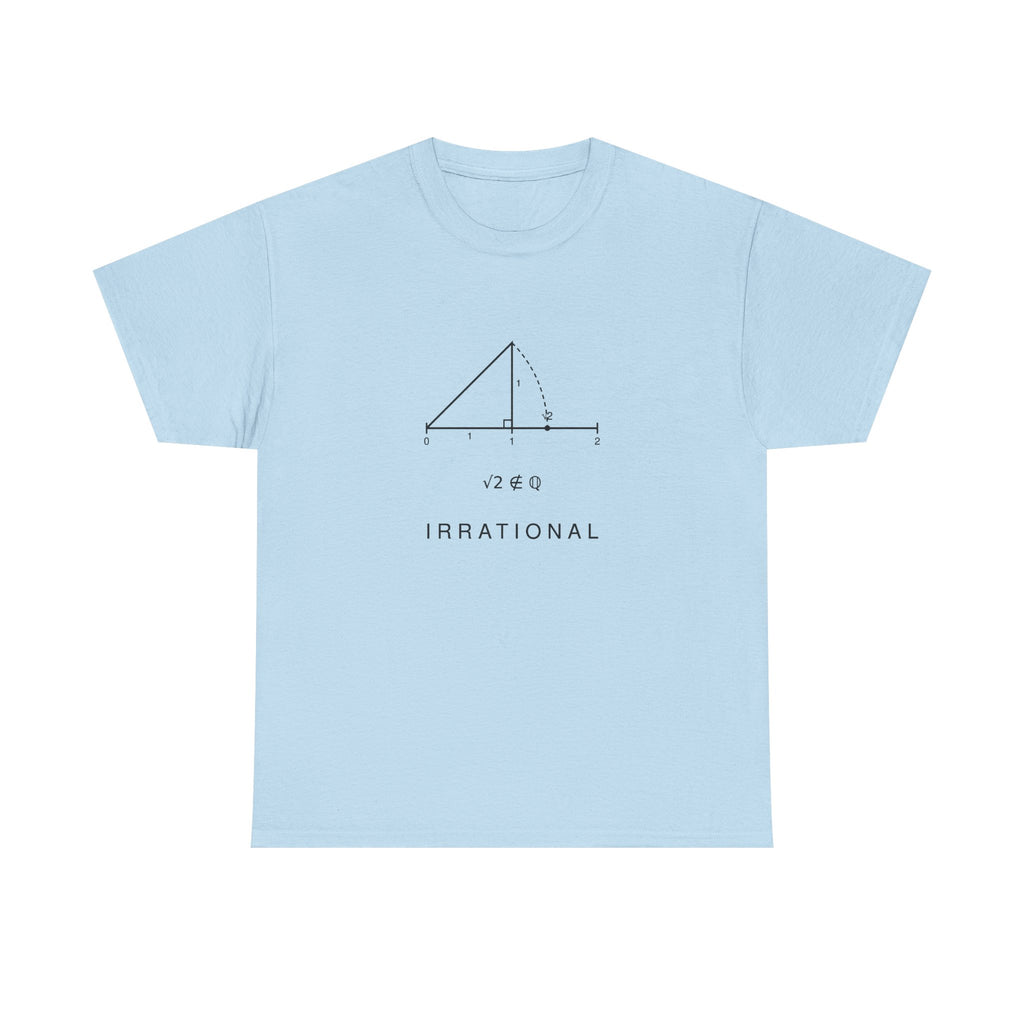 Irrational Math T-Shirt – Minimalist Square Root Graphic Tee