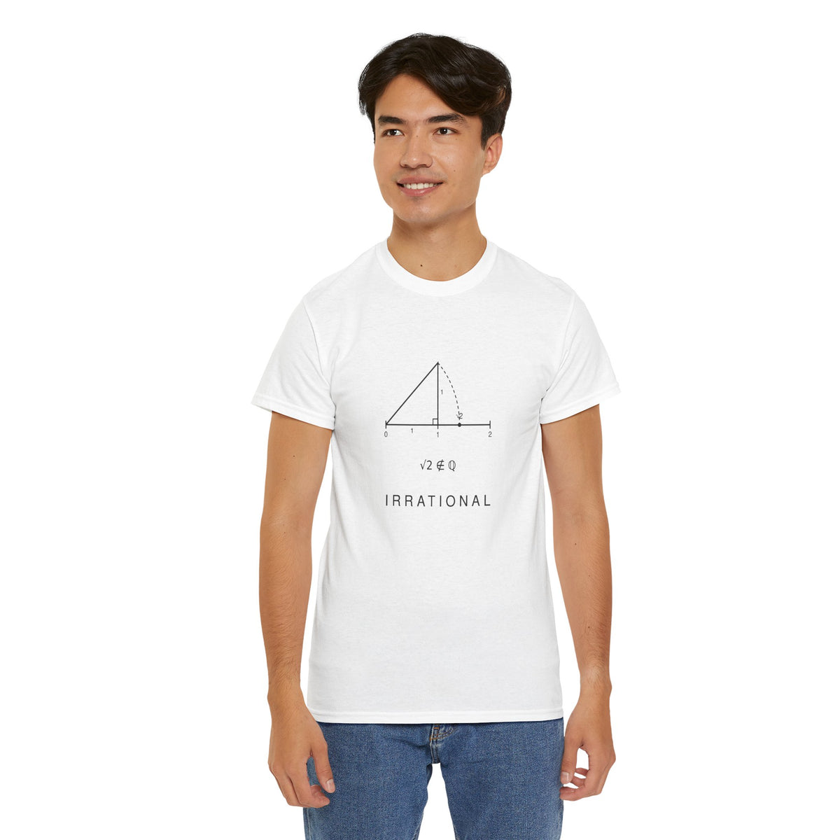 Irrational Math T-Shirt – Minimalist Square Root Graphic Tee