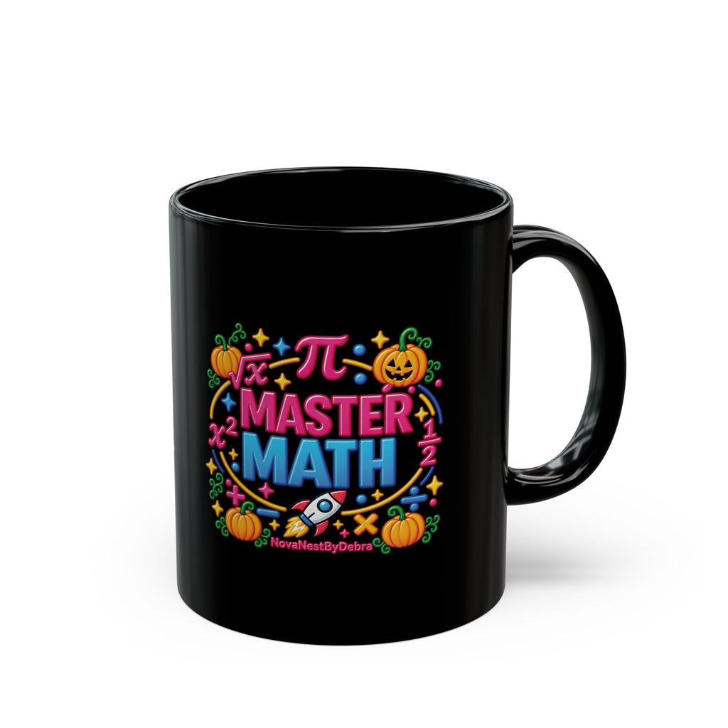 Pi Master Math Halloween Mug — Spooky Pumpkin STEM Coffee Cup (11oz/15oz)