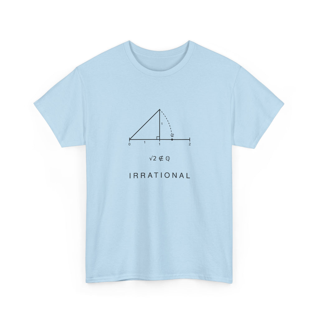 Irrational Math T-Shirt – Minimalist Square Root Graphic Tee