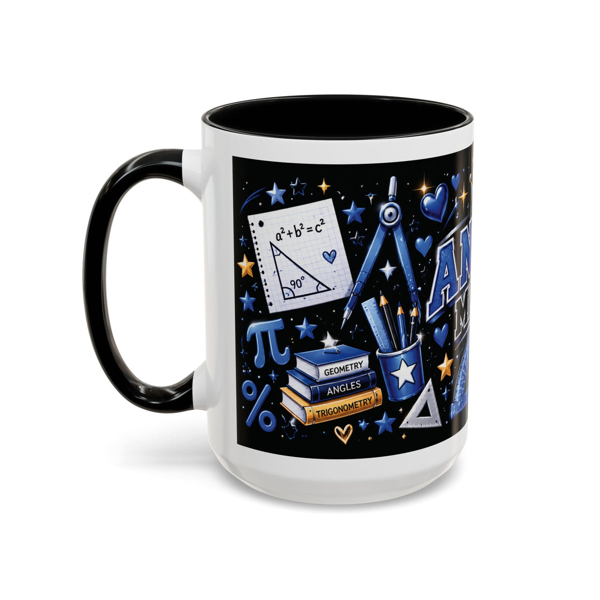 Angle Mania Coffee Mug — Math Teacher & Student Geometry Gift 11oz