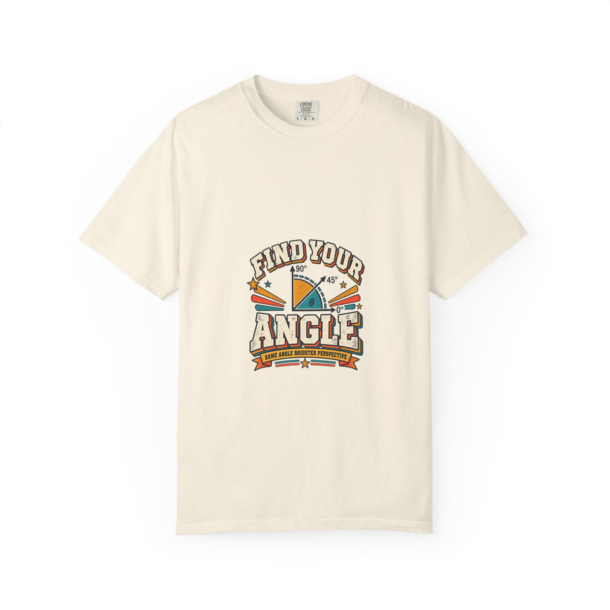 Find Your Angle Graphic Tee — Retro Compass Motivational T-Shirt