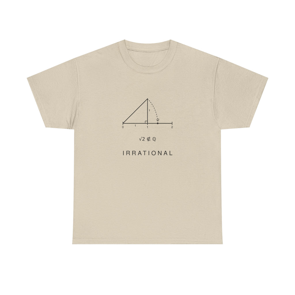 Irrational Math T-Shirt – Minimalist Square Root Graphic Tee