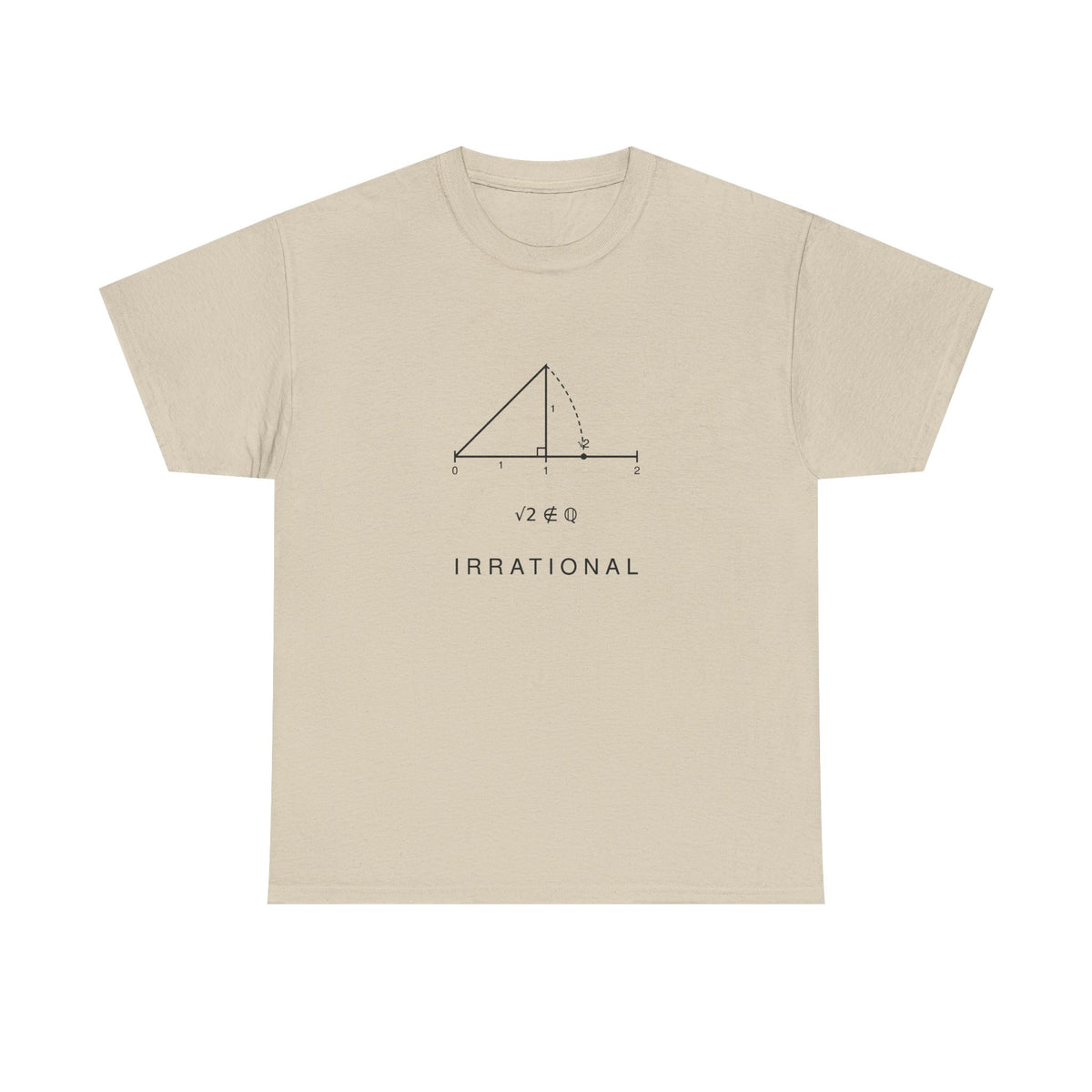 Irrational Math T-Shirt – Minimalist Square Root Graphic Tee