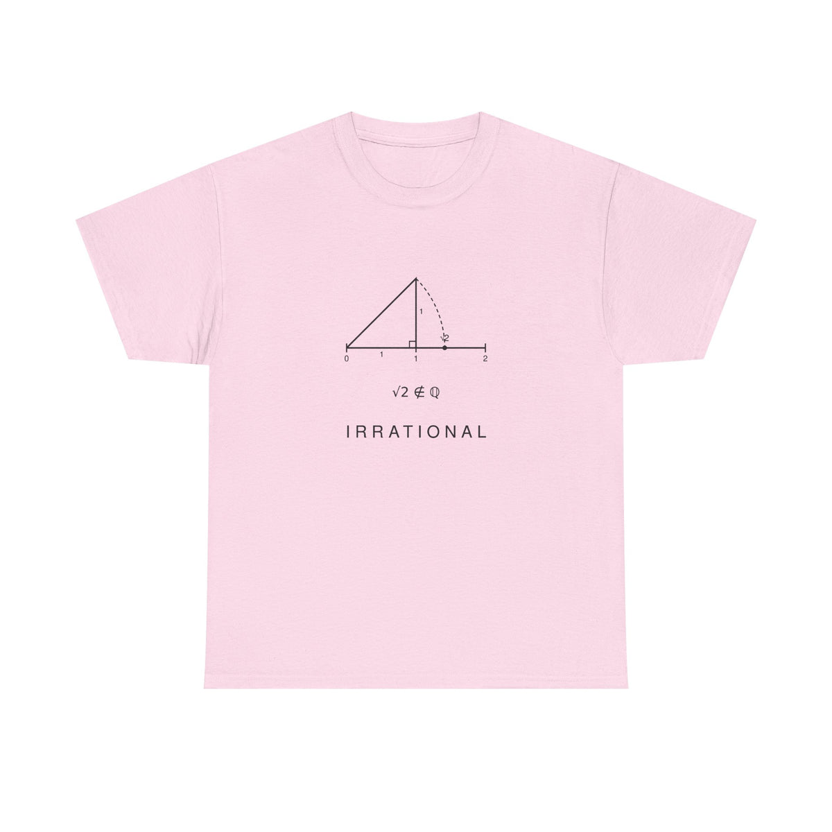 Irrational Math T-Shirt – Minimalist Square Root Graphic Tee