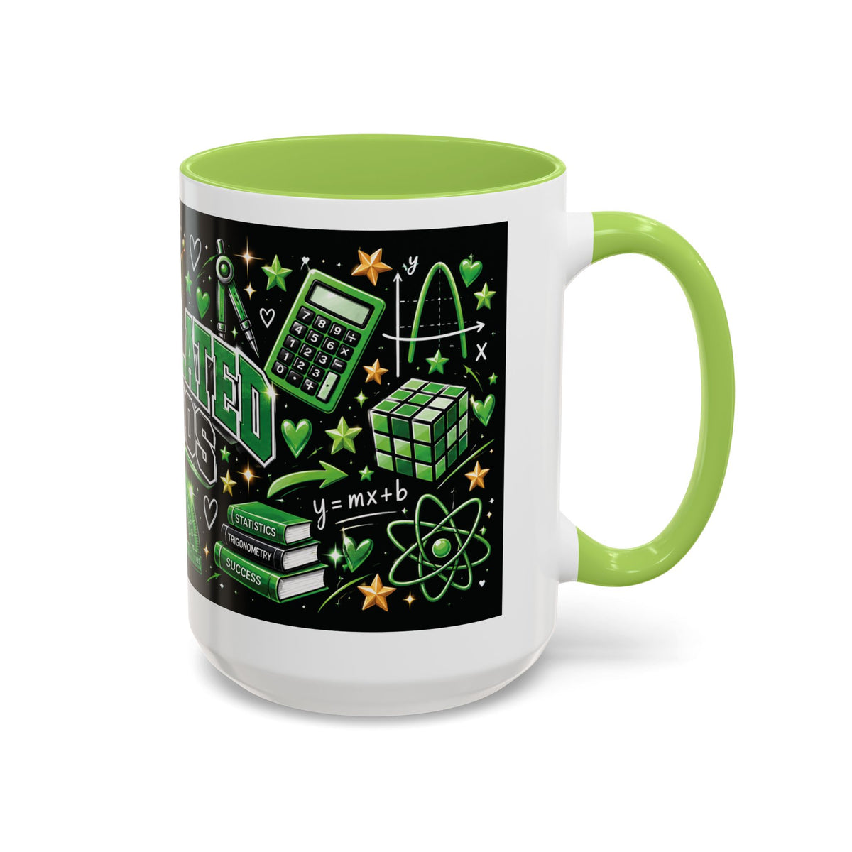 Calculated Chaos Accent Coffee Mug — Math Teacher / STEM Lover Gift (11 or 15 oz)