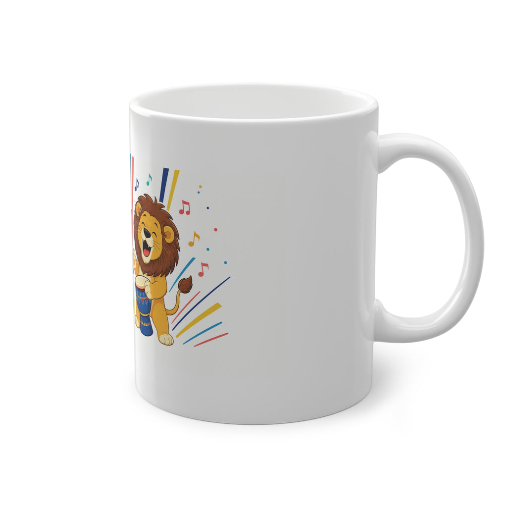 Dancing Animal Trio Mug – Fun Musical Dog, Cat & Lion Coffee Cup