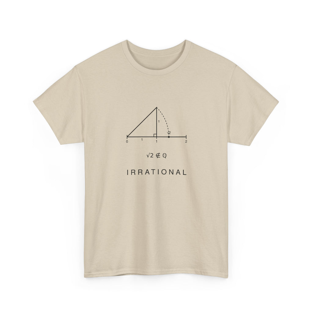 Irrational Math T-Shirt – Minimalist Square Root Graphic Tee