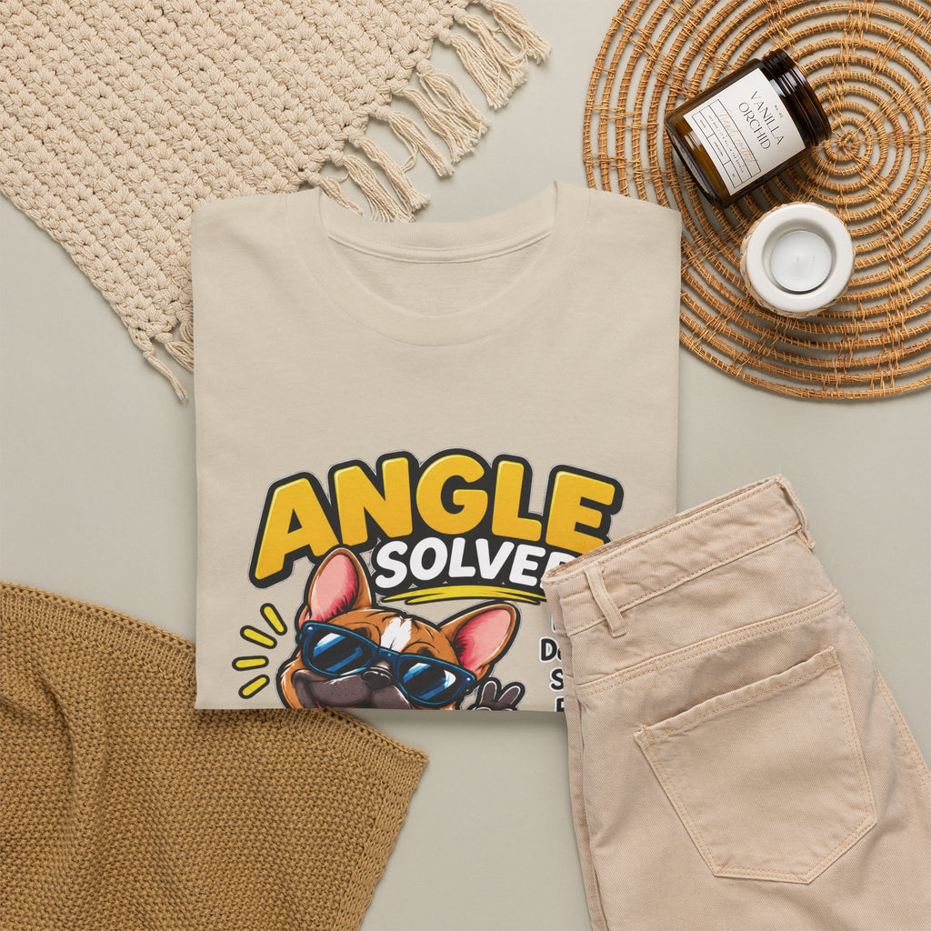 Angle Solver Math T-Shirt — Funny Geometry Graphic Tee (Life Looks Better at the Right Angle)