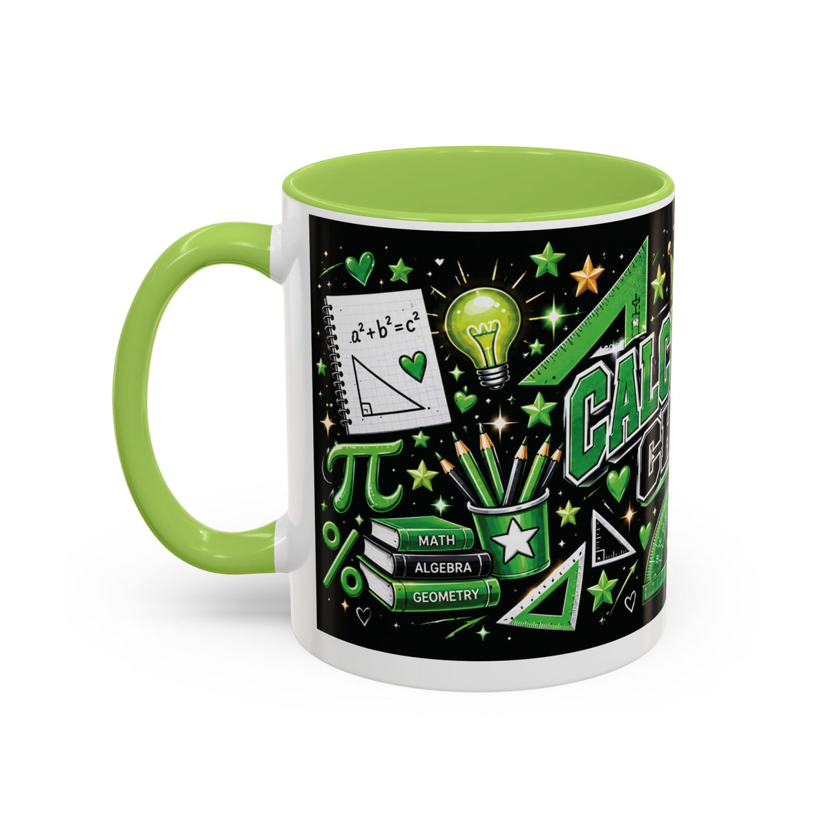 Calculated Chaos Accent Coffee Mug — Math Teacher / STEM Lover Gift (11 or 15 oz)