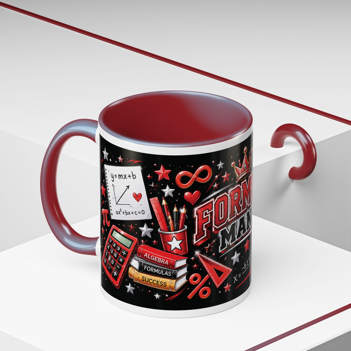 Formula Mania Coffee Mug — Math Lover Accent Mug (11/15oz)