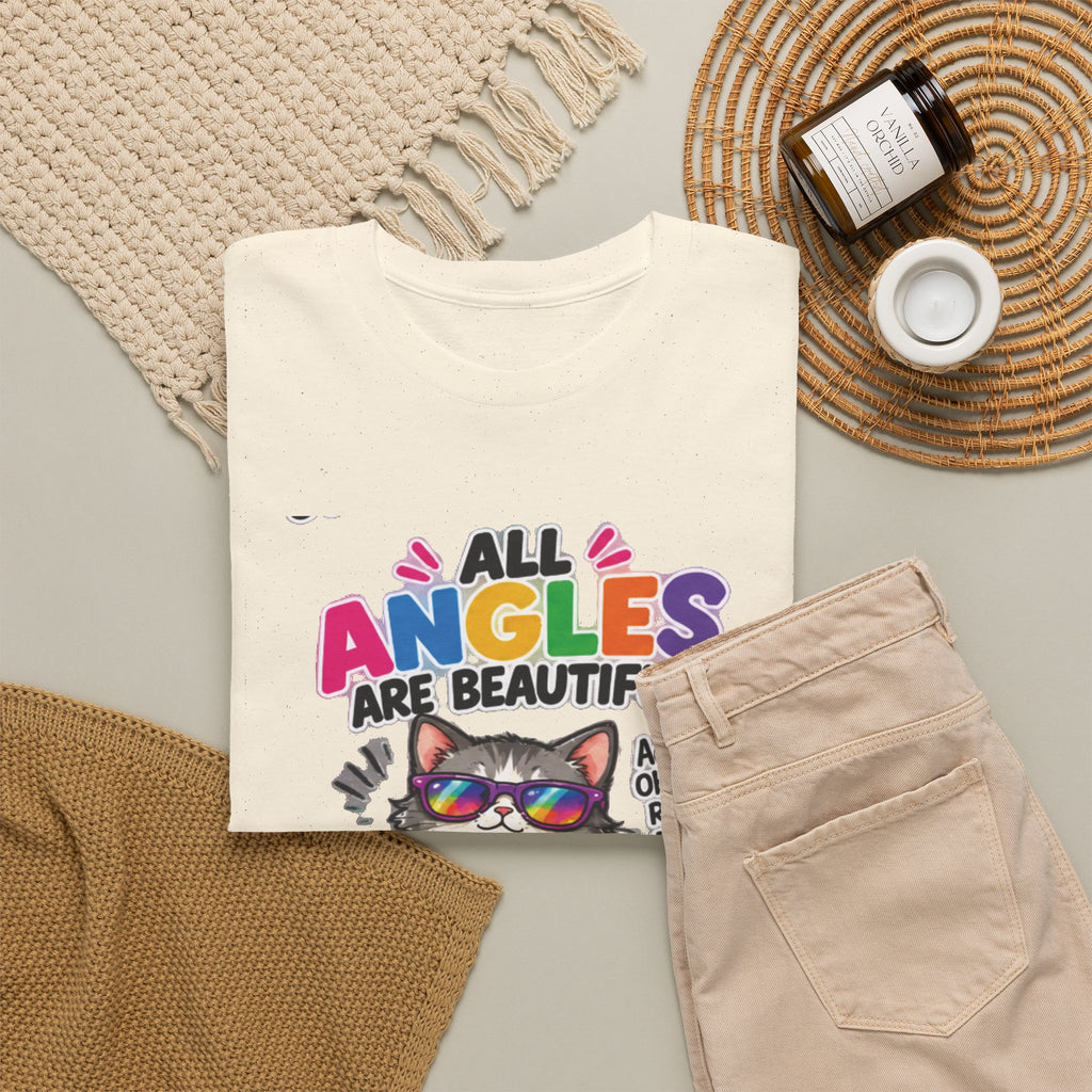 All Angles Are Beautiful Cat T-Shirt — It's Just a Different Perspective