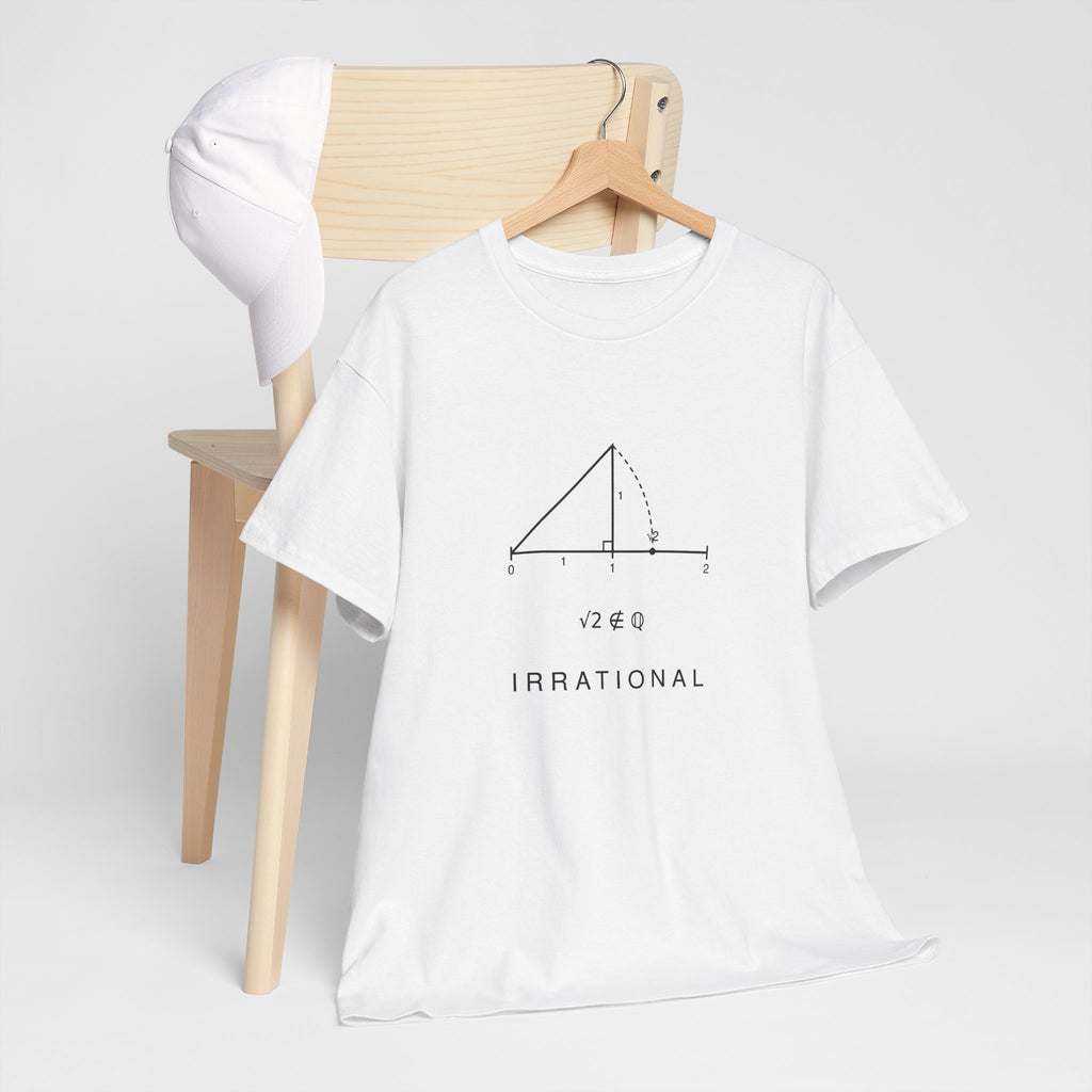 Irrational Math T-Shirt – Minimalist Square Root Graphic Tee