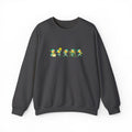 Embroidered Christmas Elves Sweatshirt, Unisex Christmas Tree Crewneck, Festive Gift
