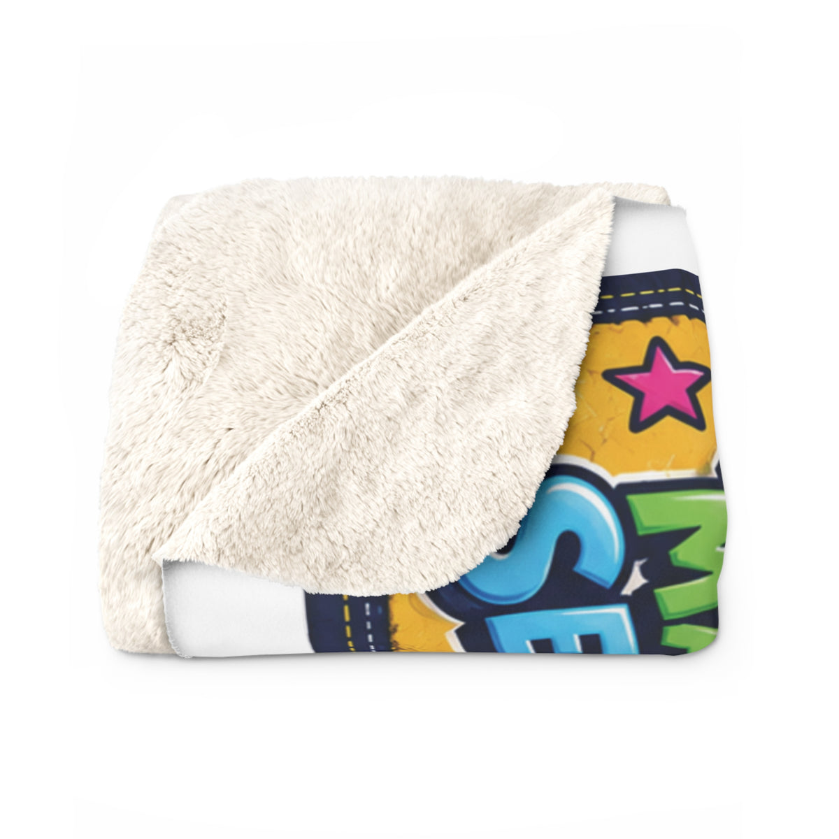 Personalized Math Teacher Sherpa Blanket – "Math Makes Sense" Cozy Classroom Throw