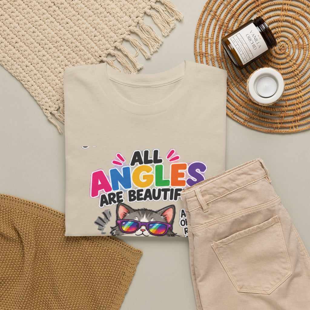 All Angles Are Beautiful Cat T-Shirt — It's Just a Different Perspective
