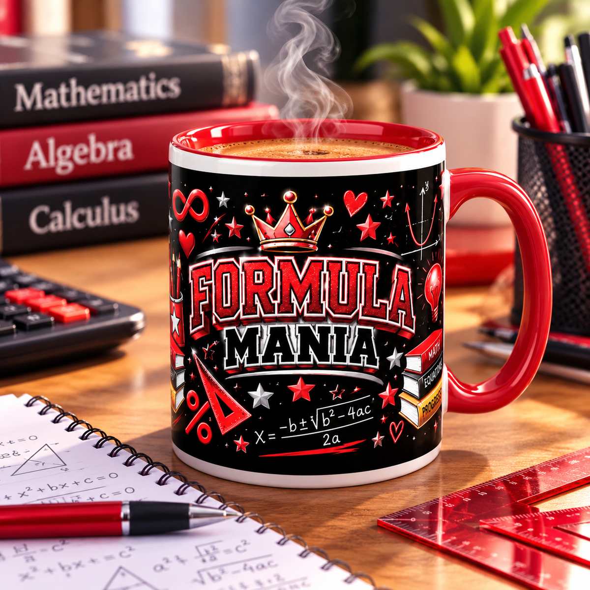 Formula Mania Coffee Mug — Math Lover Accent Mug (11/15oz)