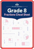 Grade 8 FRACTIONS Cheat Sheet, Middle School Math Study Guide (PDF Download)